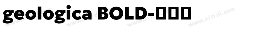 geologica BOLD字体转换